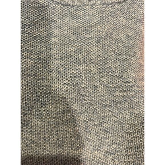 MARINE LAYER Heather Blue Merino Wool Blend Short Sleeve Sweater Tee Size Large - Picture 2 of 10